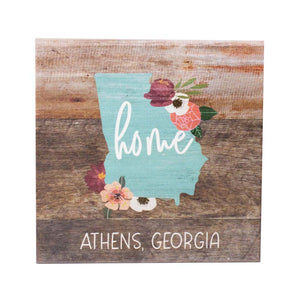 Athens Home Blue State sign