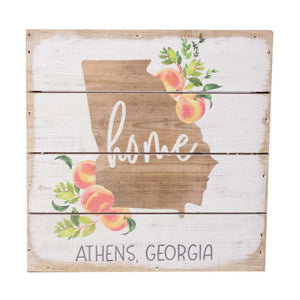 Athens Home State Peach sign