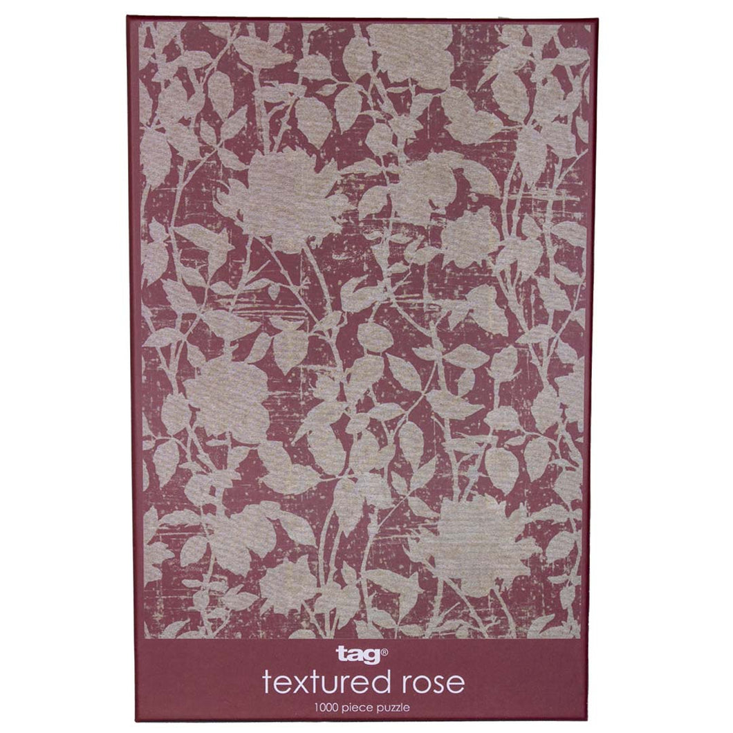 Puzzle Tag Textured Rose
